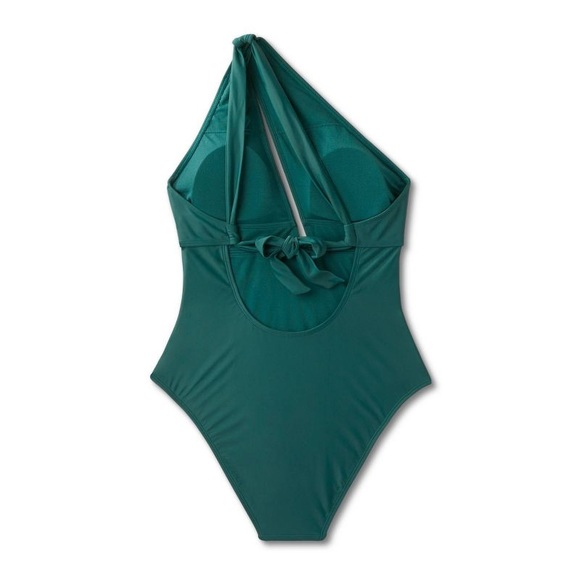 Women's One Shoulder Plunge Cut Out One Piece Swimsuit - Shade & Shore - Picture 6 of 7